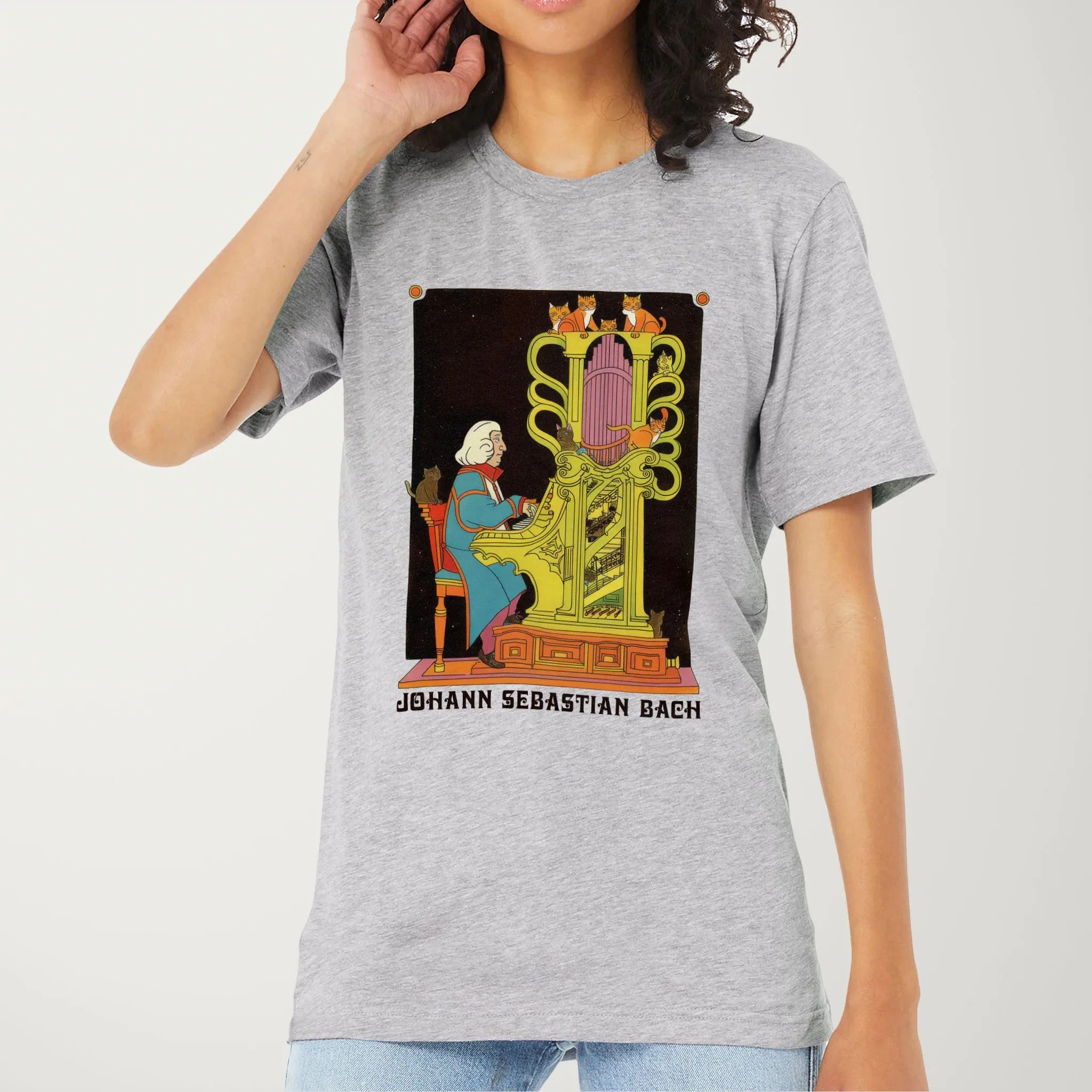 Bach: Organ Cats T-Shirt - Image 11