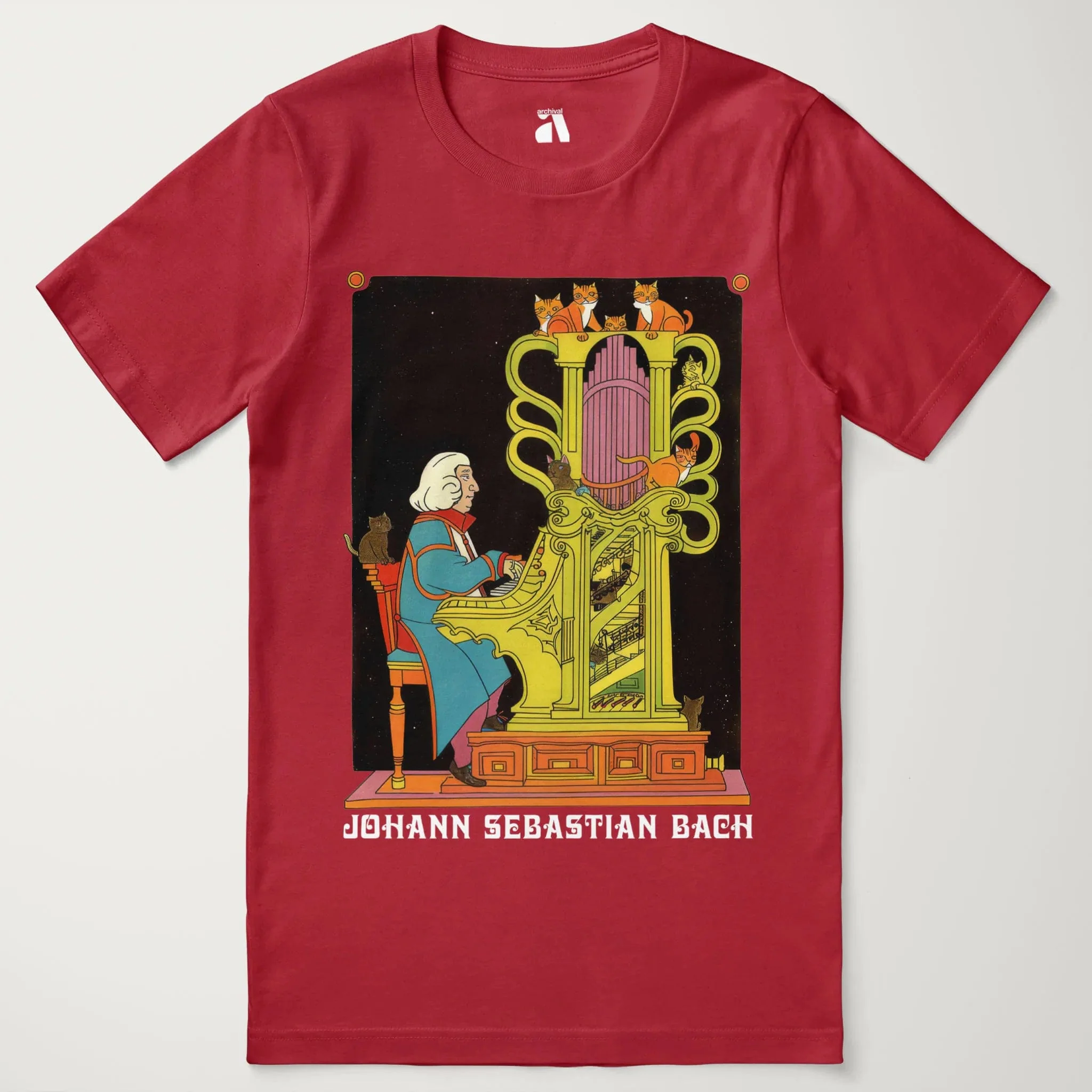 Bach: Organ Cats T-Shirt - Image 13