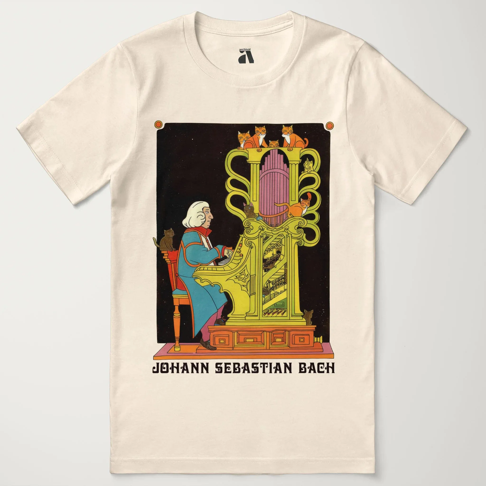 Bach: Organ Cats T-Shirt - Image 33