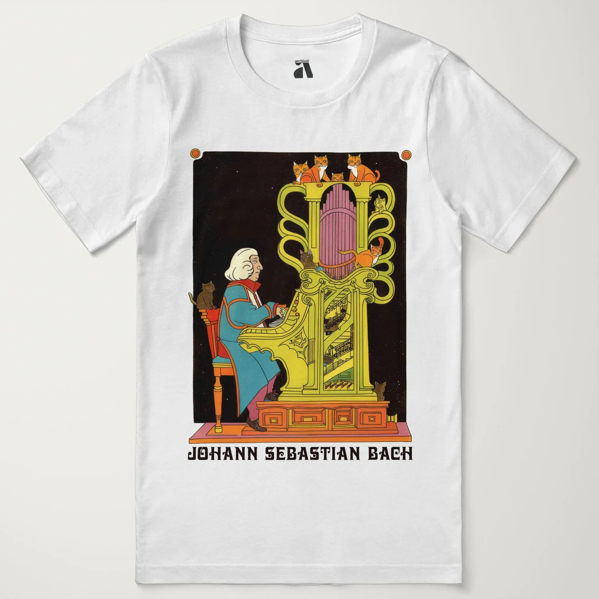 Bach: Organ Cats T-Shirt - Image 49