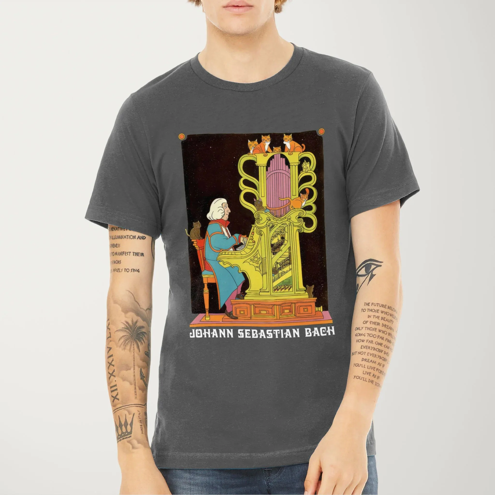Bach: Organ Cats T-Shirt - Image 7
