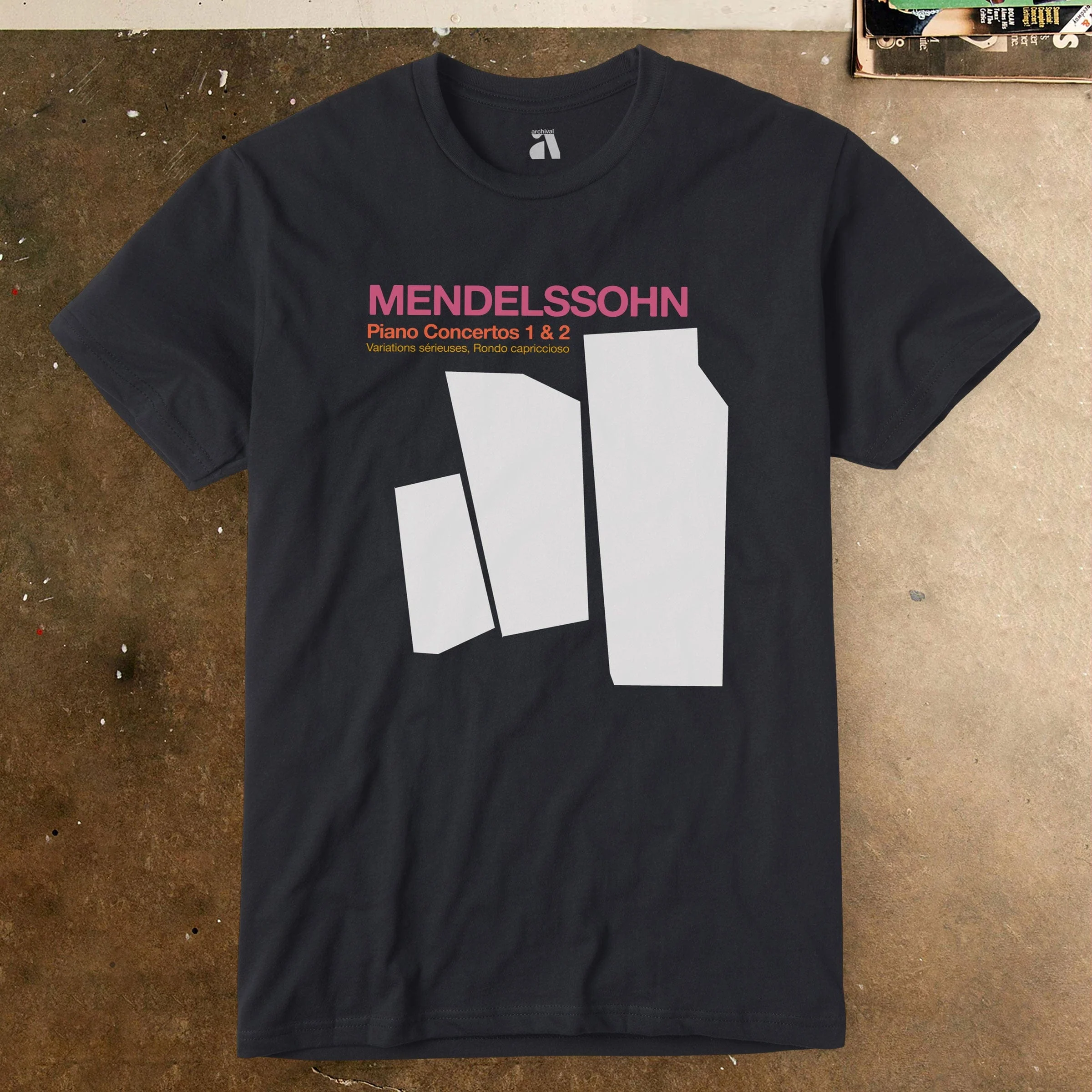 Felix Mendelssohn: Piano Concerto T-Shirt - Image 3