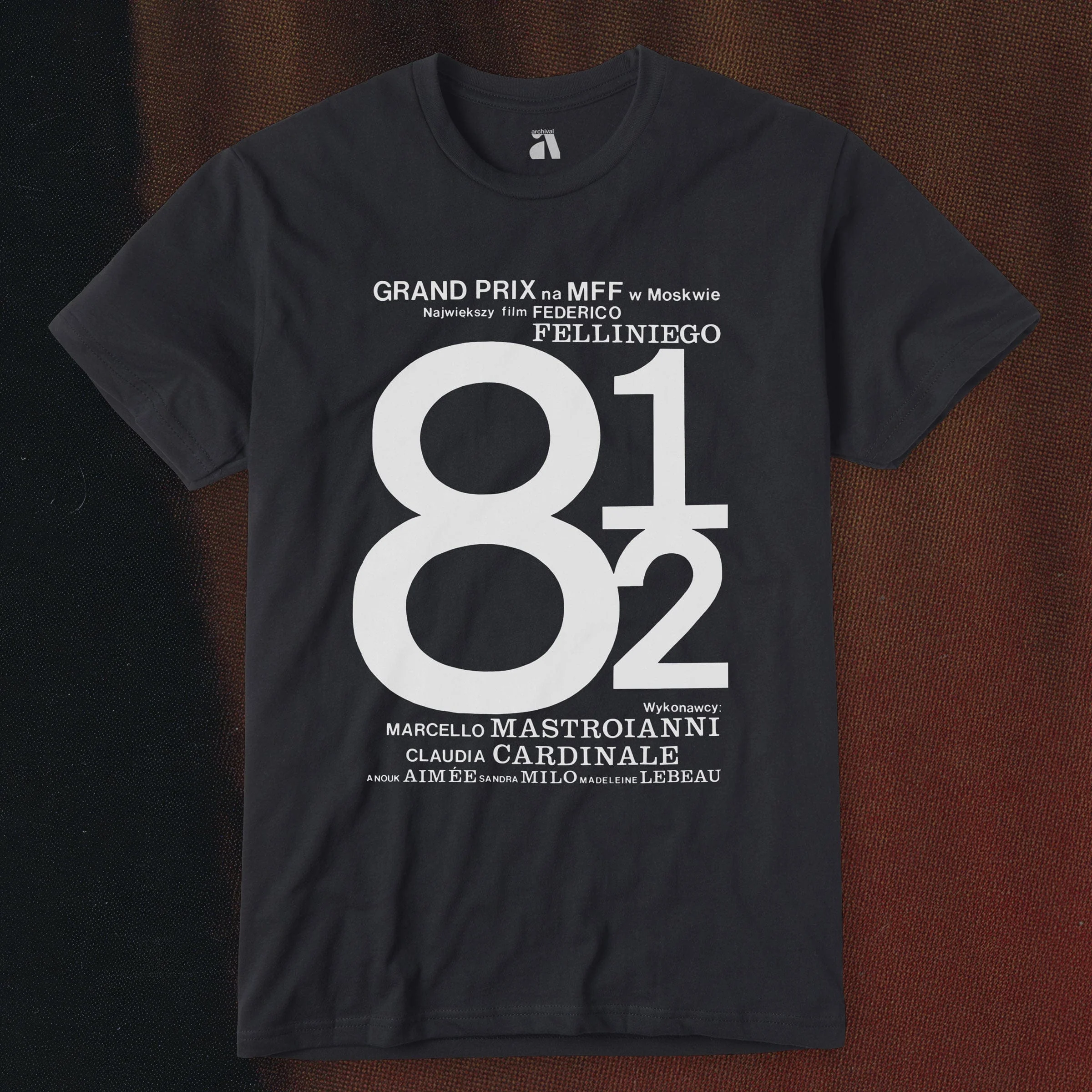 Fellini: "8 1/2" Moscow Film Fest T-Shirt - Image 13